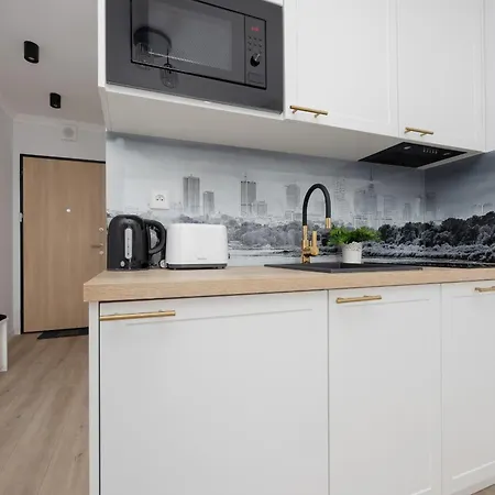 Modern Studio With Balcony By Rent Like Apartment Warsaw
